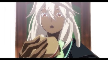 Ramlethal eats a hamburger (and enjoys it) Full scene - GUILTY GEAR Xrd -SIGN- [English]
