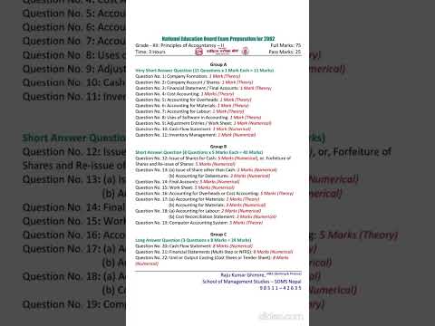 NEB QUESTION 2082