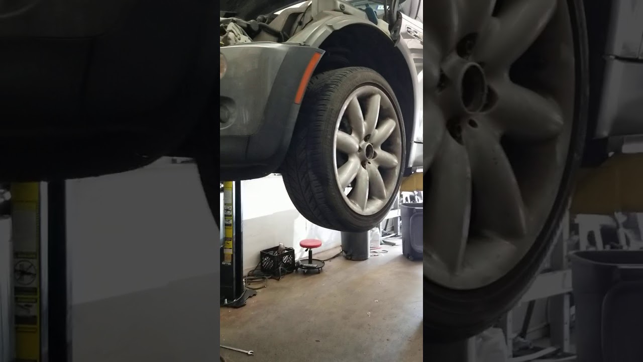 Mini cooper After replacing bushings on control arms and Axles. - YouTube