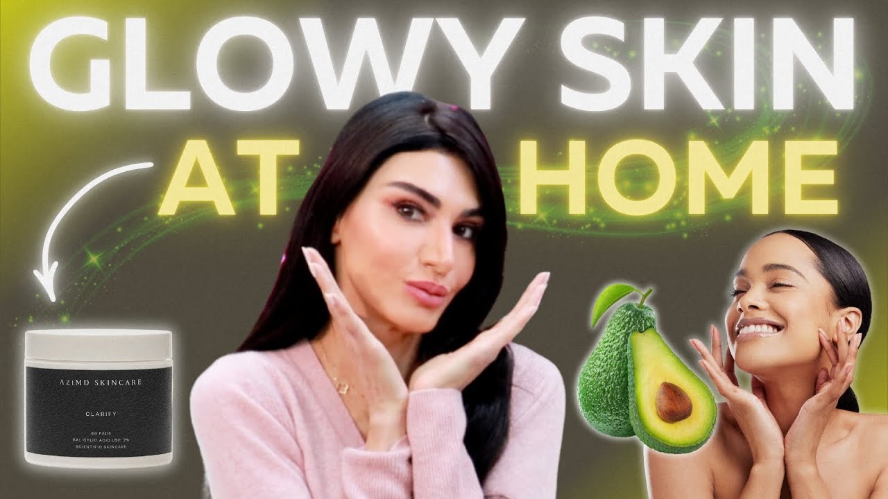 How To Get GLOWING SKIN At Home - YouTube