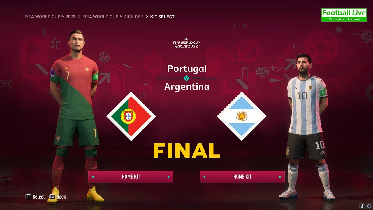 ⁣FIFA 23 | Portugal vs. Argentina | FIFA World Cup Final 2022 Qatar | Messi vs Ronaldo - Gameplay PC