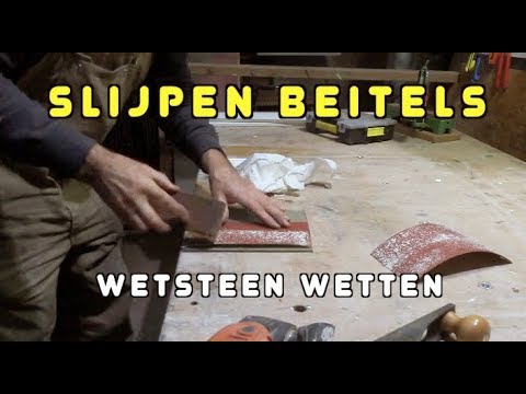 Zenuw Hinder Gedeeltelijk Timmertip 984 Wetsteen vlak maken Nieuwe beitel klaarmaken - YouTube