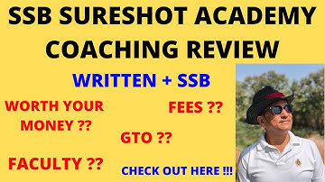 SSB SURE SHOT ACADEMY COACHING REVIEW ,MAJ GEN VPS BHAKUNI