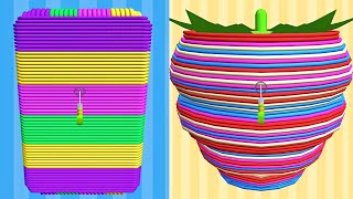 Rubber Band Slice! Very satisfying and relaxing ASMR slicing video screenshot 3