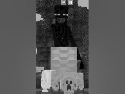 Guess What Enderman Scared In #minecraft 🤯😱#short +2QU - YouTube