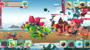 Dino Bash all levels max #60 gameplay walkthrough part 56