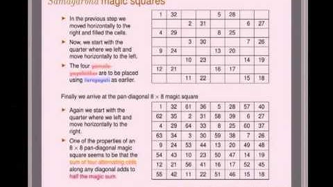 Mod-01 Lec-29 Magic Squares - Part 2