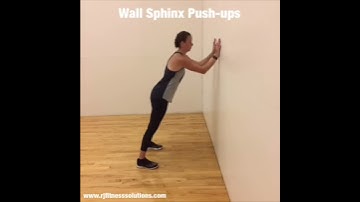 Wall Sphinx Push-up Video Demo