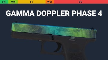 Glock-18 Gamma Doppler Phase 4 - Skin Float And Wear Preview