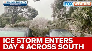 Ice Storm Enters 4th And Final Day Across South, Thousands Without Power In TX