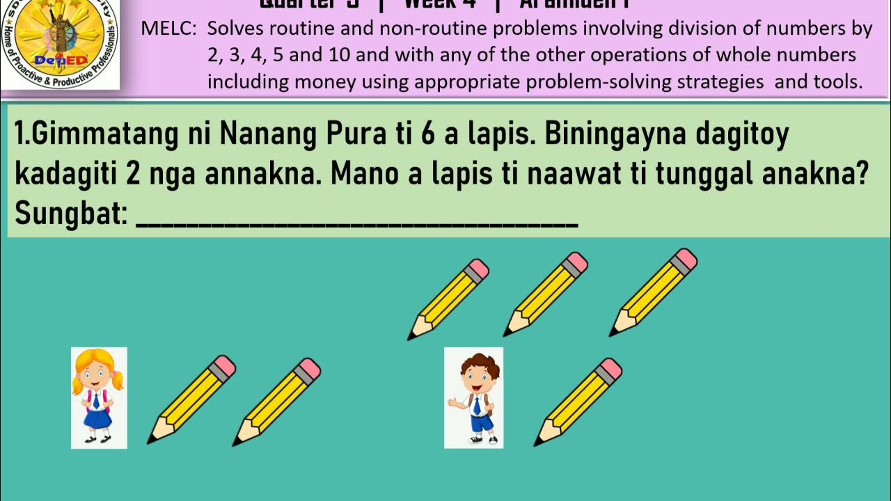 Quarter 3 Grade 2 Week 4 Activity 1 Iloko YouTube
