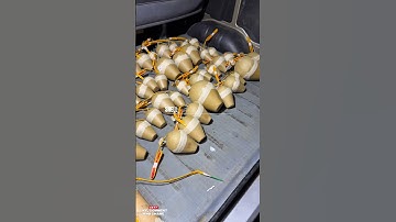 Different sizes and effects Shells testing quality 🔥 #pyro #fireworks #vuurwerk