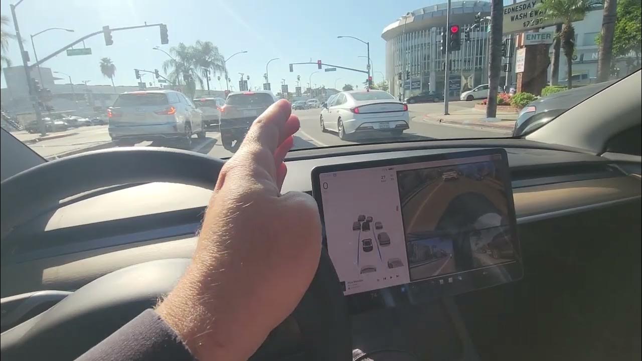 How to Autopilot tesla model 3 uber rental from Hertz YouTube