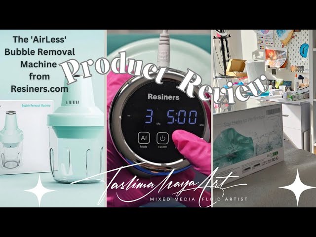 105. WANT BUBBLE FREE RESIN?My Product Review of Resiners Airless Bubble  Removal Machine!! #resinart 