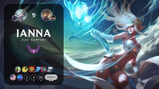 Janna Support vs Rell - NA Master Patch 14.1