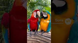 Sweet Parrots Wishes His Wife a Happy Monthsary🦜 #parrotlover #funny #mindversetv