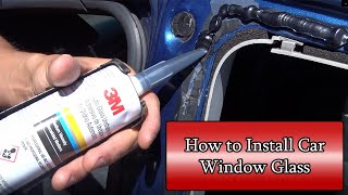 How To Install Rear Quarter Panel Side Glass  Honda Accord EX Coupe 20032007  Auto Glass Install