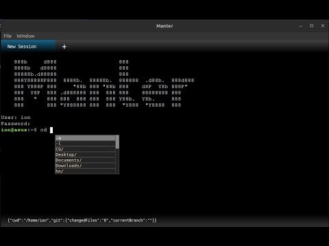 Manter - open source alternative to Fig and Warp. Terminal with autocomplete suggestions.
