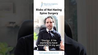 Risks of Not Having Spine Surgery - Dr. Geoff Appelboom MD, PHD, FACS