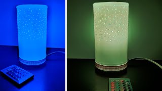 Łatwo zrobić piękny plastikowy słoik z białkiem Lampka nocna LED - Lifekaki | domowejroboty​