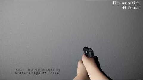 PM animations set (fire, reload, ammo check)