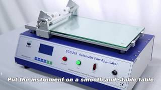 BGD 219 Film Applicator With Holding Device Operation