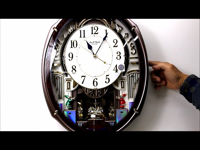 RHITHM Melodies In Motion Wall Clock 4MN545RH23 48 melodies - YouTube
