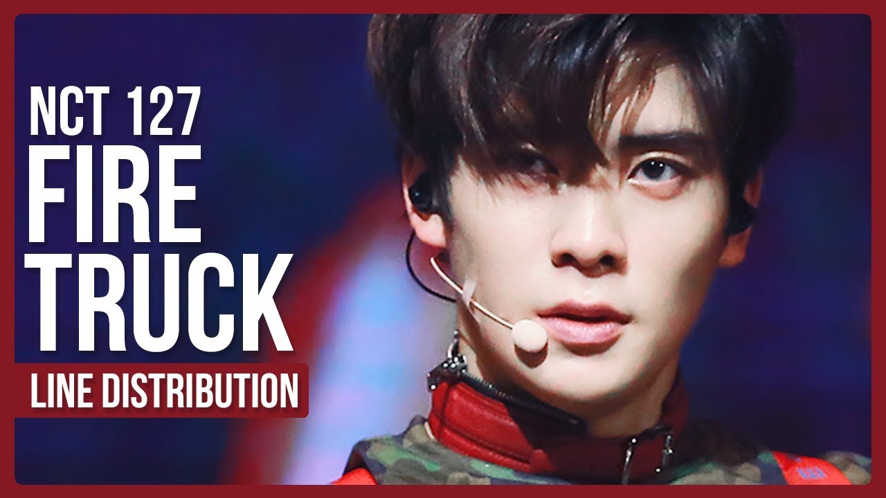 NCT 127 - Fire Truck Line Distribution (Color Coded)