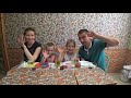 МУКБАНГ ТРИ ДОДО ПИЦЦЫ | FAMILY MUKBANG THREE DODO PIZZA #pizza #mukbang #StepFamily #мукбанг