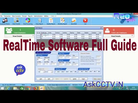 How to Configuration RealTime Software Full Guide | realtime biometric attendance machine