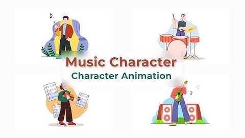 Flat Character Motion Graphic Animation | After Effects Templates | Music Character Cartoons Pack