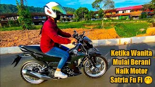 #326 Cewek Naik Motor Satria Fu Fi Seperti Ini - Riding Sore Hari Rider Fi / Belang R Cinematic