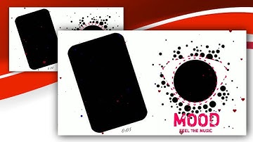 mood feel the music 🎧| heart particle kinemaster template new | avee player visualizer new