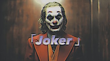 After dark but its a sad joker edit