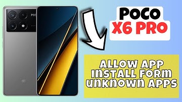 Allow app install form unknown apps POCO X6 Pro || How to install apps from unknown