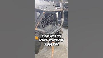 How to repaint your rusty bumper #atv #bumper #diy #sportsman570 #polaris #painting #athenaoffroad