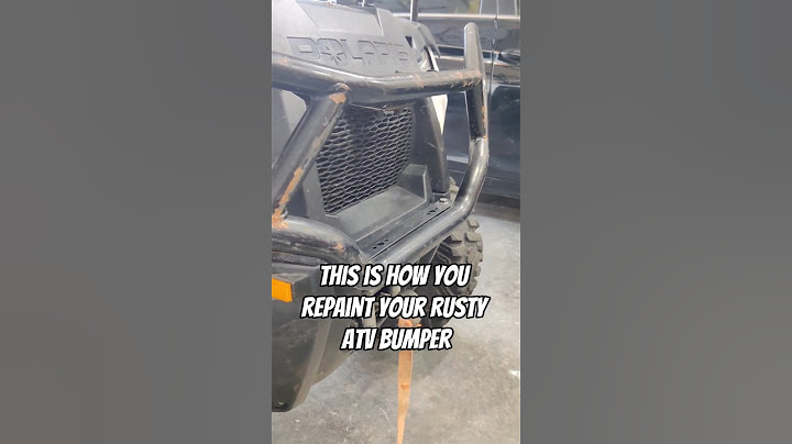 How to repaint your rusty bumper #atv #bumper #diy #sportsman570 #polaris #painting #athenaoffroad