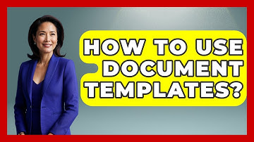 How To Use Document Templates? - Civil Engineering Explained