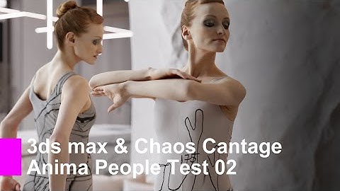 3ds max & Chaos Vantage / Anima People Test 02