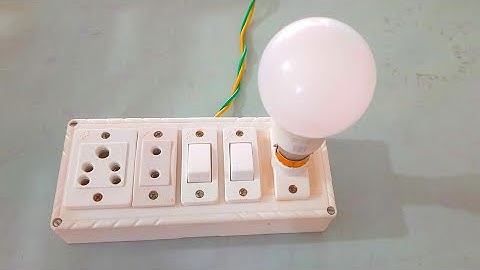 2 Switch 2 Socket 1 Bulb Holder Connection || Switch Socket Connection || Board Wiring