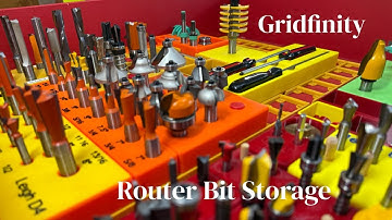 Gridfinity Router bit Storage
