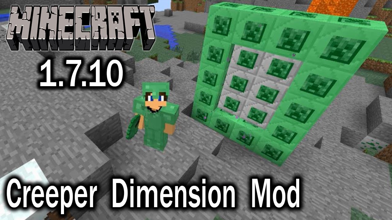 Vamos a Creeperlandia - Creeper Dimension Mod - Minecraft 1.7.10 - YouTube