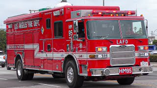 LAFD Hazmat 95 Responding 