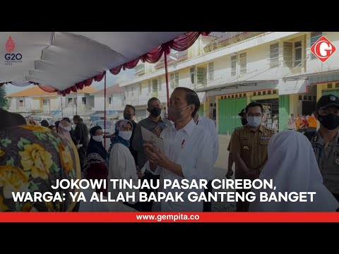 Presiden Jokowi Bagikan Bansos di Cirebon, Emak-emak: Ya Allah Bapak Ganteng Banget Pak