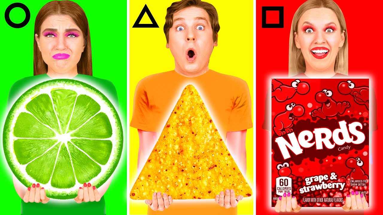 Геометрический Челлендж с Едой | Безумные Ситуации на Кухне от BooBoom Challenge