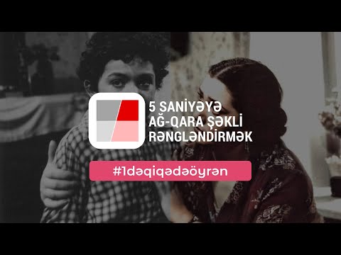 5 saniyəyə ağ-qara ŞƏKLİ RƏNGLƏMƏK - #1dəqiqədəöyrən