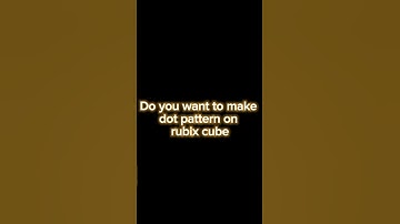 how to make dot pattern on rubix cube #short #shorts #youtube #youtubeshorts