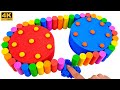 Satisfying Video l How To Make Two Cake Candy with Kinetic Sand Cutting ASMR #10