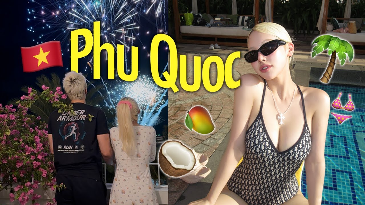 태양 아래 핫걸☀️🥵💦, 밤하늘 아래 불꽃..🌛✨이것이 진정한 휴양지;;🇻🇳 #2