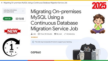 Migrating On-premises MySQL Using a Continuous Database Migration Service Job | GSP860